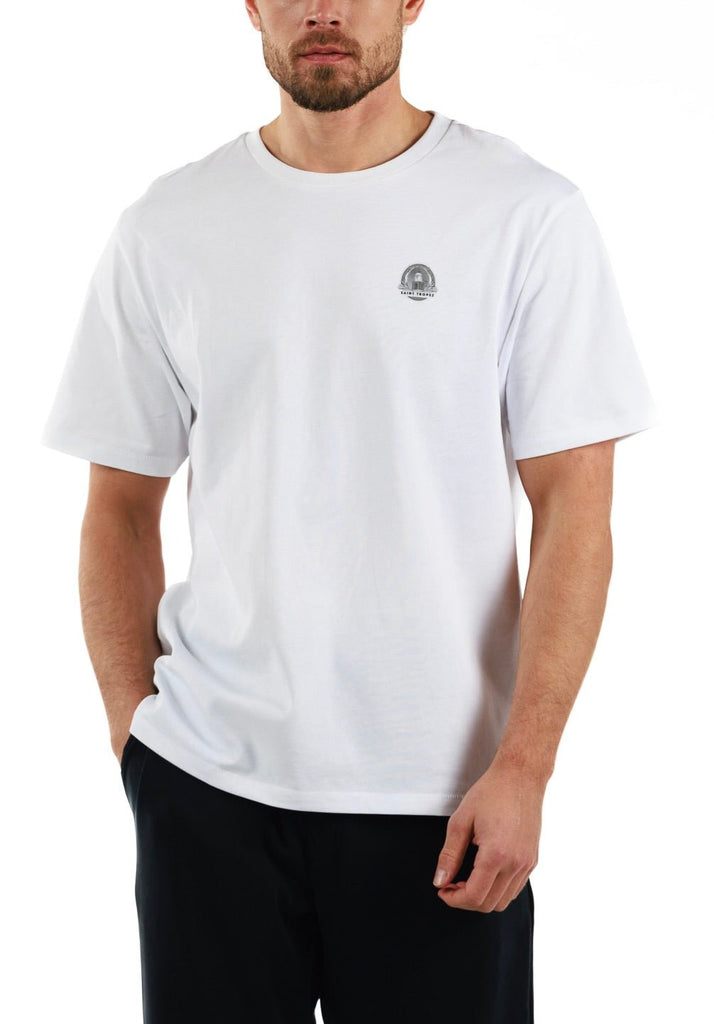 ALLARD WHITE | Menʼs Oversized Cotton T-Shirt BDM EXPRESS - BAIN DE MER USA I Luxury Swimwear & Casual wear