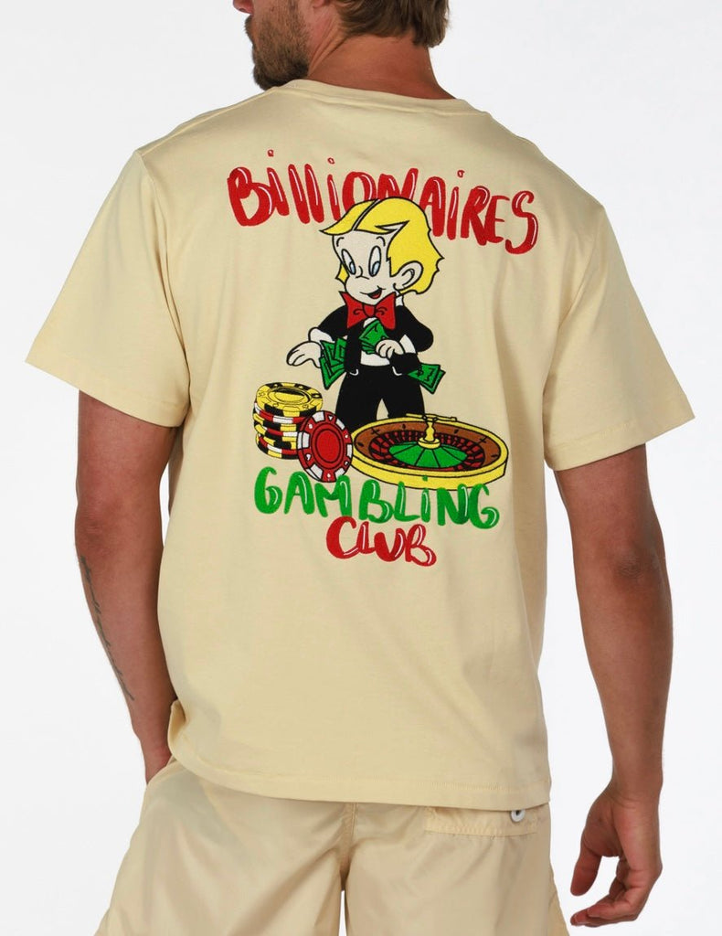 BILLIONAIRES CLUB SAND | Menʼs OS T - Shirt - BAIN DE MER USA I Luxury Swimwear & Casual wear