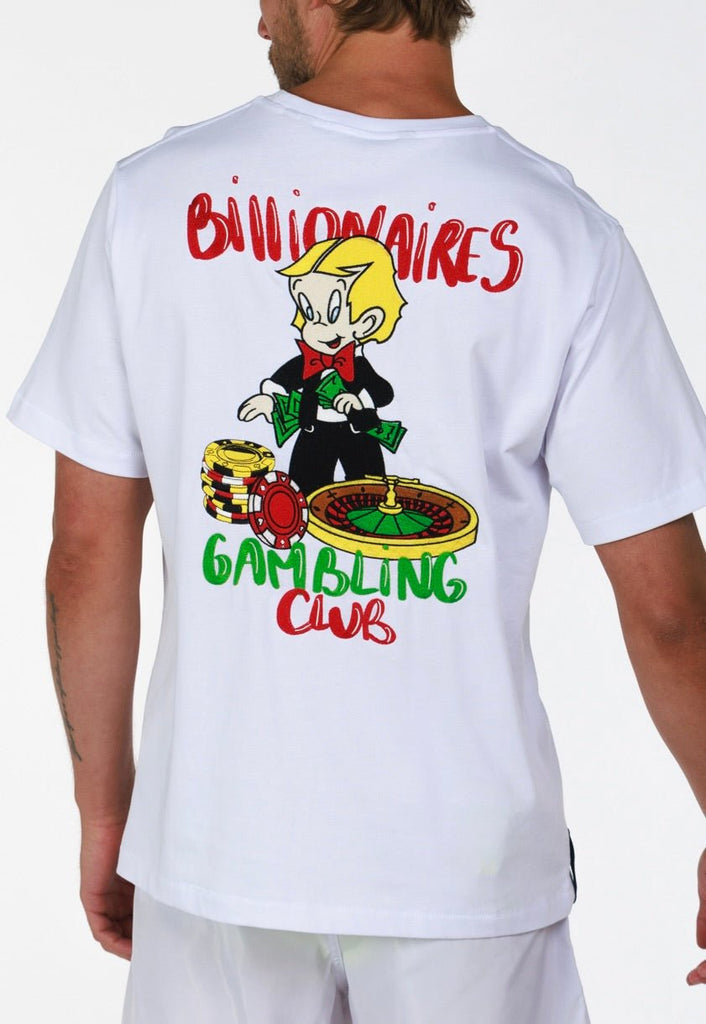 BILLIONAIRES CLUB WHITE | Menʼs OS T - Shirt - BAIN DE MER USA I Luxury Swimwear & Casual wear