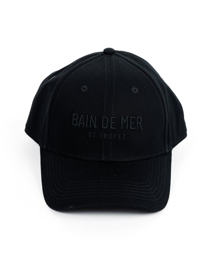 BLACK BDM WOMANʼS CAP - BAIN DE MER USA I Luxury Swimwear & Casual wear