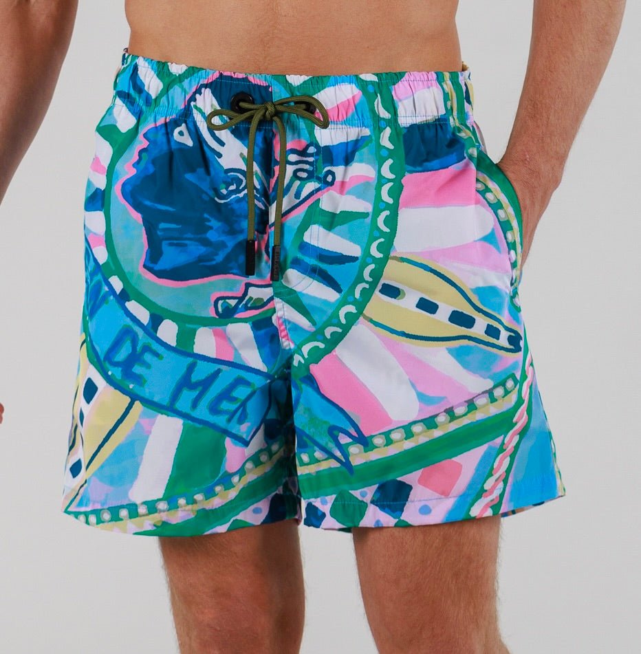 DOLCE RIVIERA PRINT | Mens Swimwear ALLOVER PRINT - BAIN DE MER USA I Luxury Swimwear & Casual wear