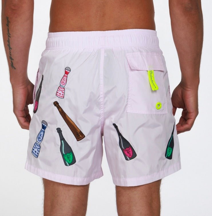 GENTLEMENʼS CLUB | Mens Swimwear BABY PINK - BAIN DE MER USA I Luxury Swimwear & Casual wear