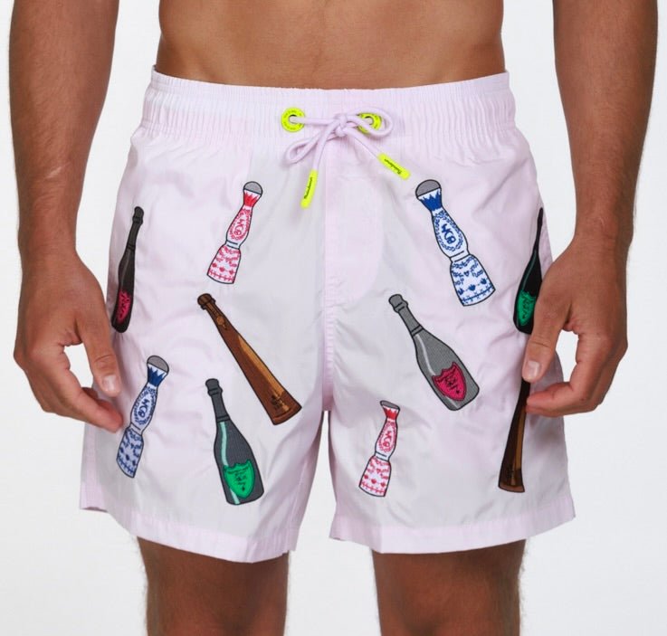 GENTLEMENʼS CLUB | Mens Swimwear BABY PINK - BAIN DE MER USA I Luxury Swimwear & Casual wear