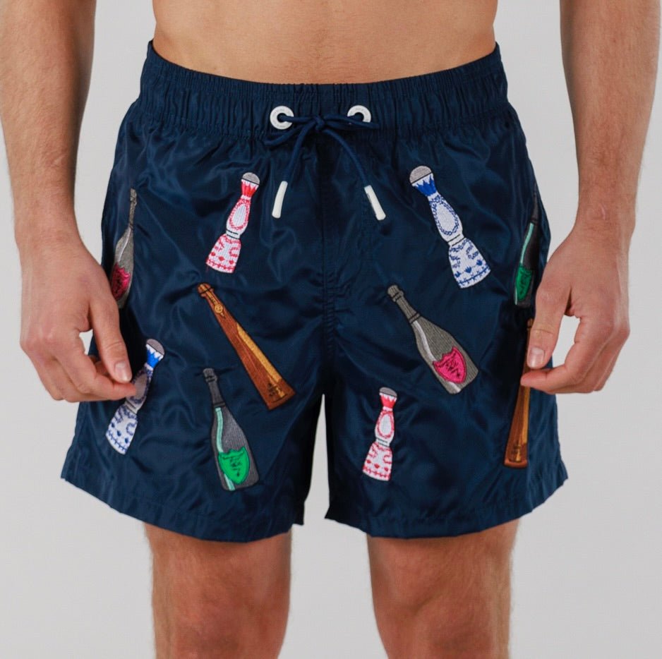 GENTLEMENʼS CLUB | Mens Swimwear NAVY BLUE - BAIN DE MER USA I Luxury Swimwear & Casual wear