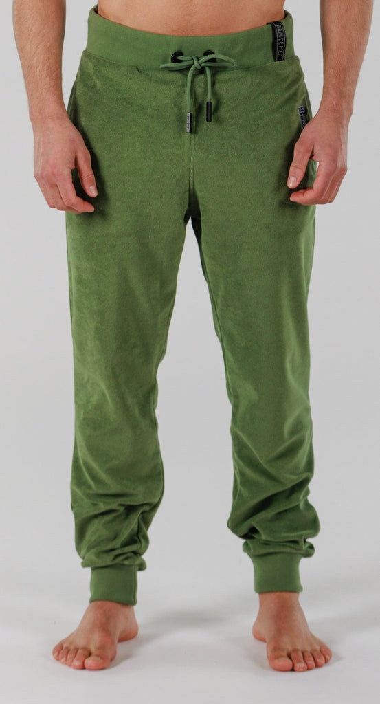 LINEN PANTS | MILITARY GREEN - BAIN DE MER USA I Luxury Swimwear & Casual wear