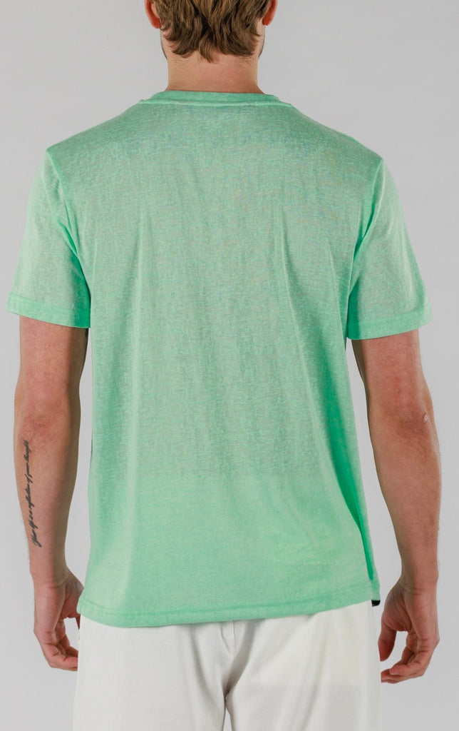LINEN T - SHIRT | BROOK GREEN - BAIN DE MER USA I Luxury Swimwear & Casual wear