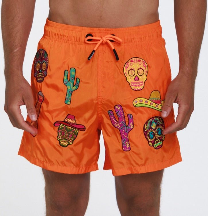 MEXICAN AO | Mens Swimwear ORANGE - BAIN DE MER USA I Luxury Swimwear & Casual wear