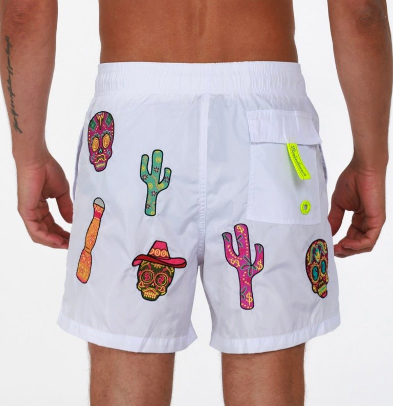 MEXICAN AO | Mens Swimwear WHITE - BAIN DE MER USA I Luxury Swimwear & Casual wear