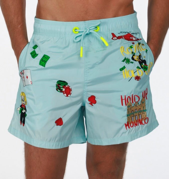 MONACO AO | Mens Swimwear SKY BLUE - BAIN DE MER USA I Luxury Swimwear & Casual wear