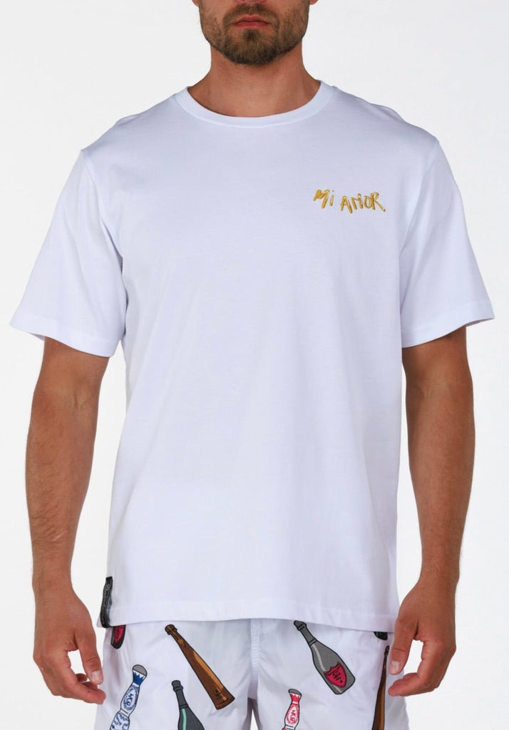 PAPI JULIO WHITE | Menʼs OS T - Shirt - BAIN DE MER USA I Luxury Swimwear & Casual wear