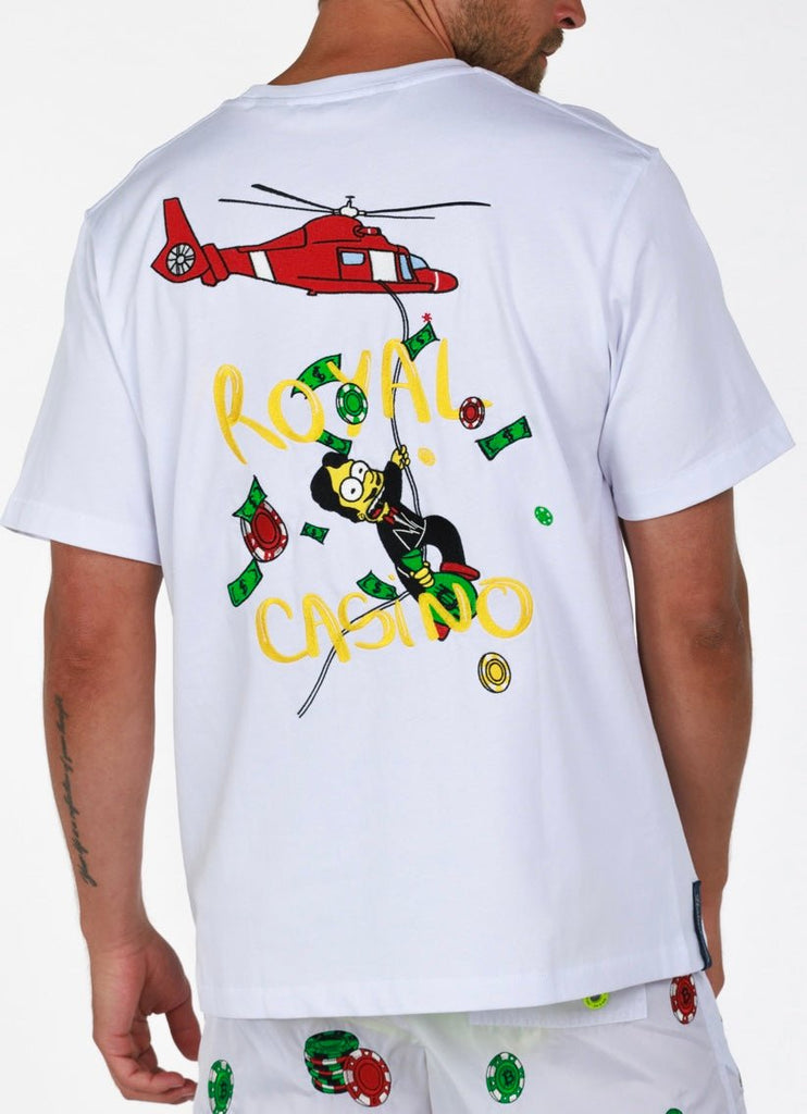 ROYAL CASINO WHITE | Menʼs OS T - Shirt - BAIN DE MER USA I Luxury Swimwear & Casual wear