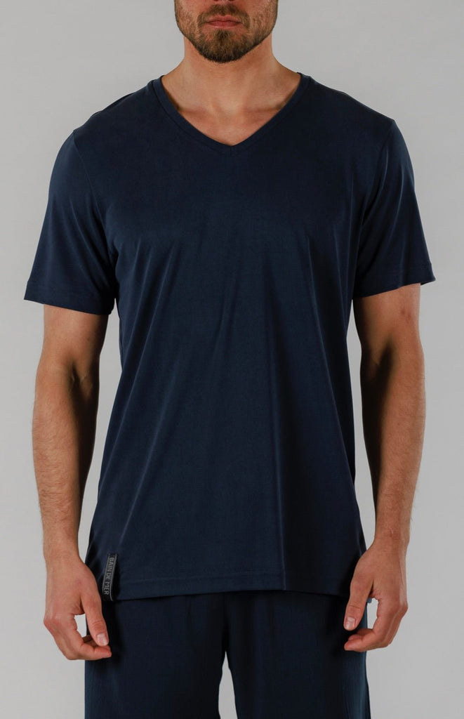 SCUBA T - SHIRT | NAVY - BAIN DE MER USA I Luxury Swimwear & Casual wear
