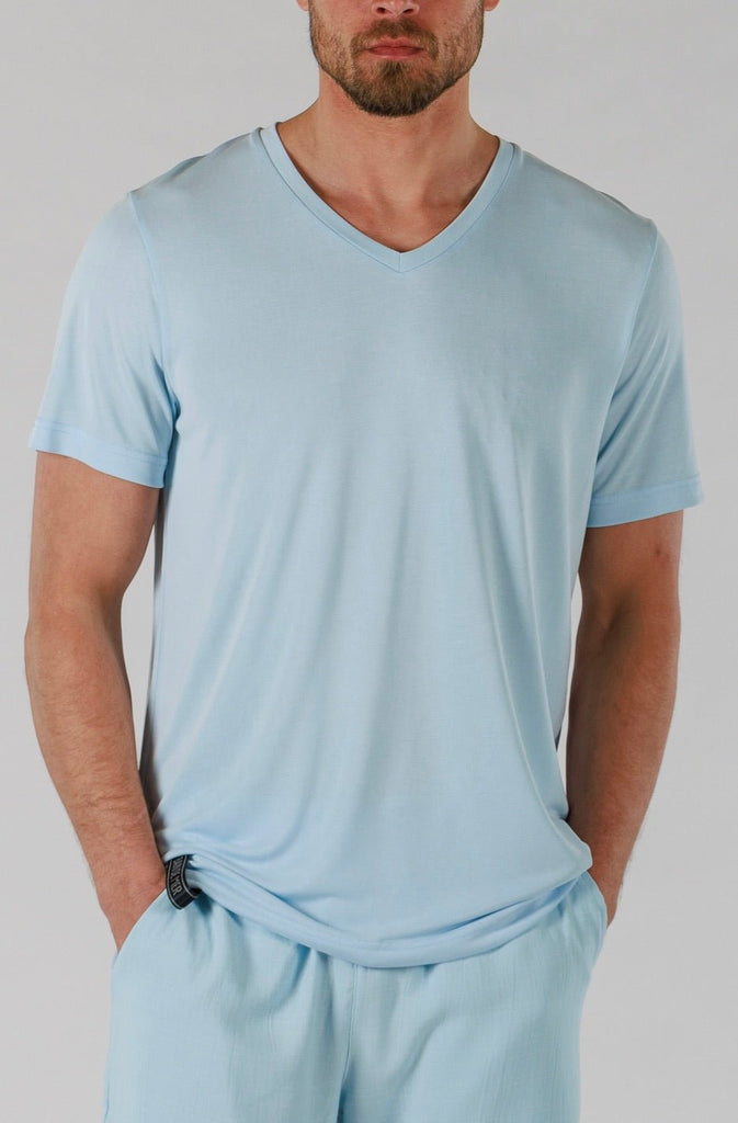 SCUBA T - SHIRT | SKY BLUE - BAIN DE MER USA I Luxury Swimwear & Casual wear