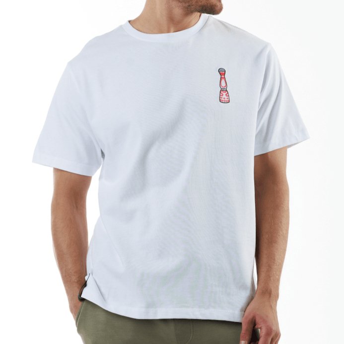 ALLARD WHITE | Oversized Cotton T-Shirt CAVIAR STP - BAIN DE MER USA I Luxury Swimwear & Casual wear