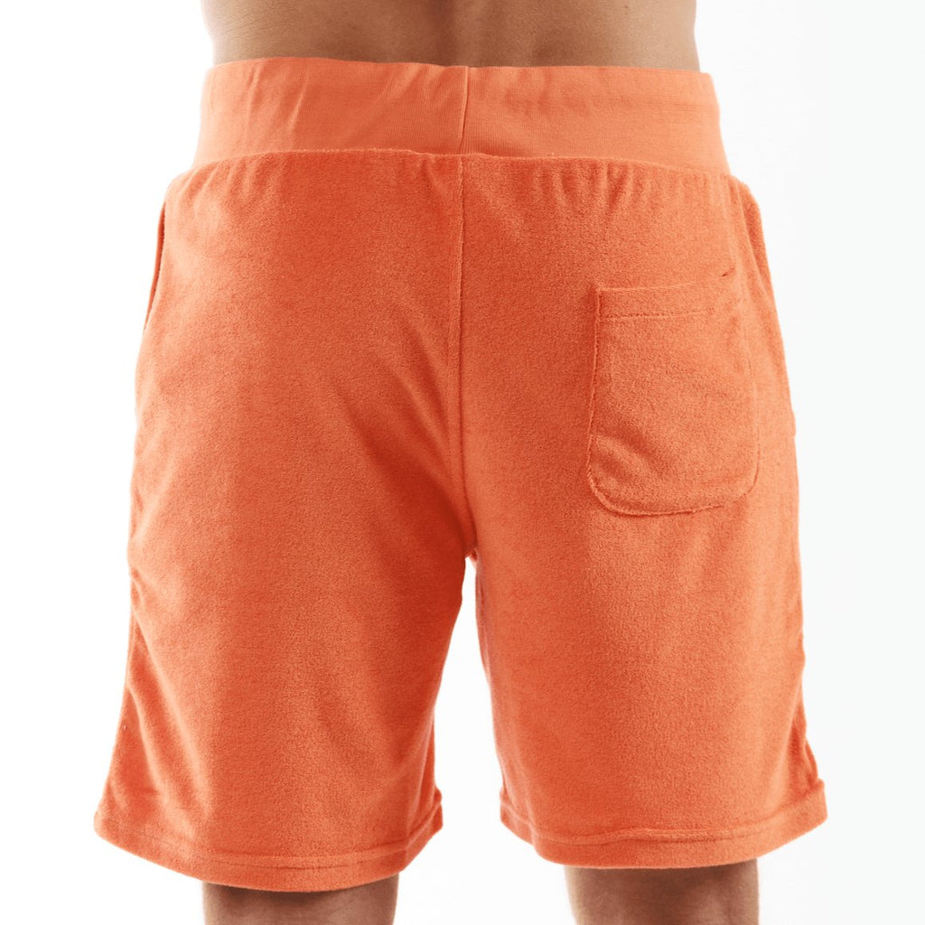 REGATTA ORANGE | Towelling Shorts - BAIN DE MER USA I Luxury Swimwear & Casual wear