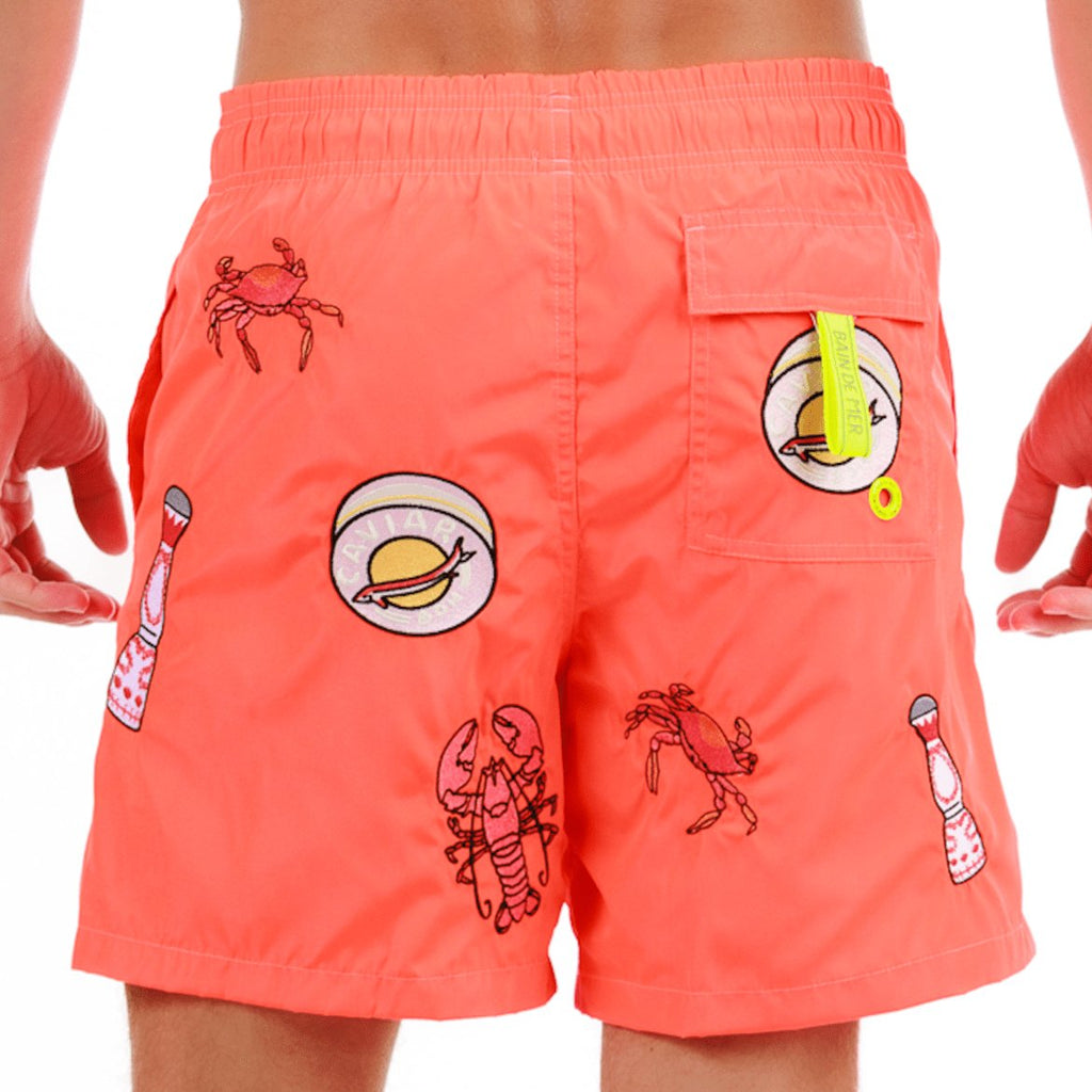 SALIN CORAL | Mens Swimwear PINK CAVIAR - BAIN DE MER USA I Luxury Swimwear & Casual wear