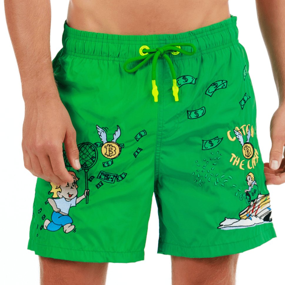 SALIN GREEN | Mens Swimwear CATCH THE DOLLAR - BAIN DE MER USA I Luxury Swimwear & Casual wear