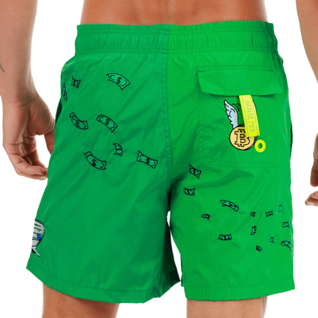 SALIN GREEN | Mens Swimwear CATCH THE DOLLAR - BAIN DE MER USA I Luxury Swimwear & Casual wear