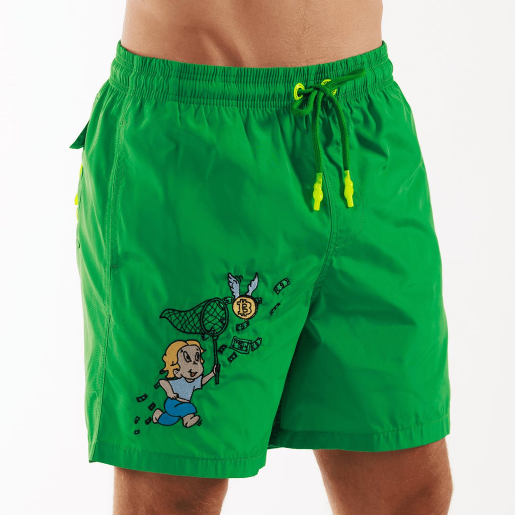 SALIN GREEN | Mens Swimwear RICH THE DOLLAR MONO - BAIN DE MER USA I Luxury Swimwear & Casual wear
