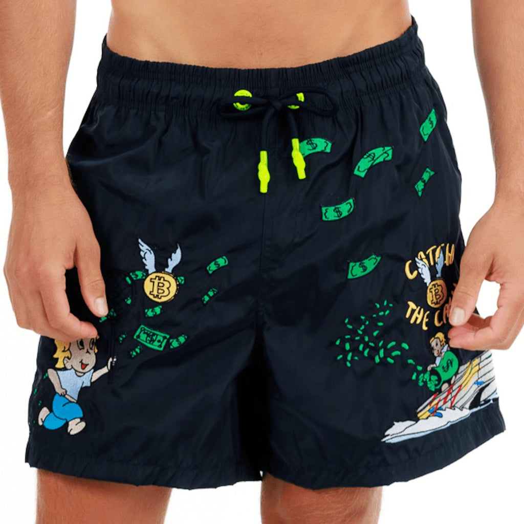 SALIN NAVY BLUE | Mens Swimwear CATCH THE DOLLAR - BAIN DE MER USA I Luxury Swimwear & Casual wear