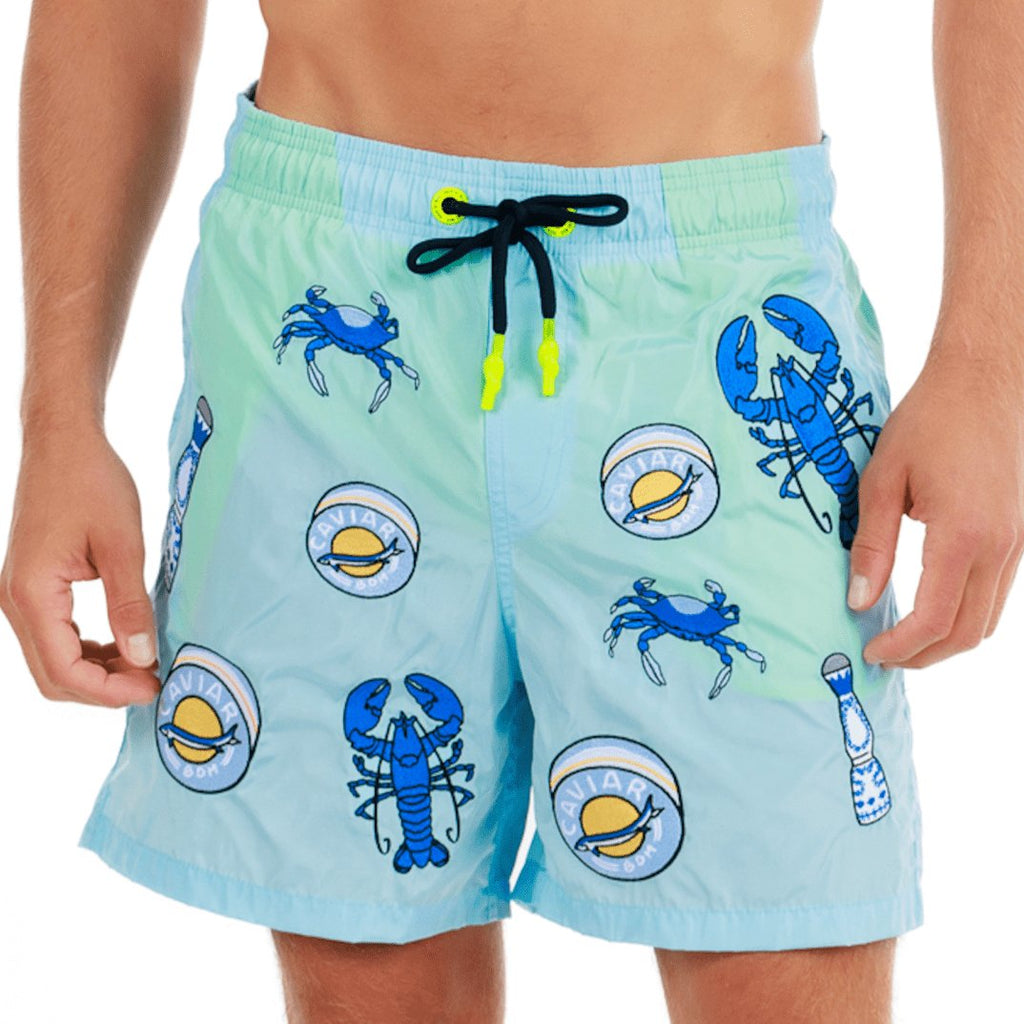 SALIN SKY BLUE | Mens Swimwear BLUE AZUL - BAIN DE MER USA I Luxury Swimwear & Casual wear