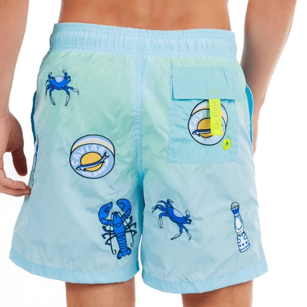 SALIN SKY BLUE | Mens Swimwear BLUE AZUL - BAIN DE MER USA I Luxury Swimwear & Casual wear